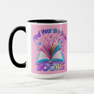 Personalised Find Magic In Books 3 Mug