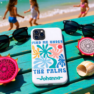 Personalised Find Me Under The Palms Tropical Case-Mate iPhone Case