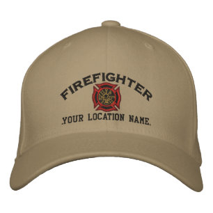 Personalised Firefighter Custom Cap Embroidery
