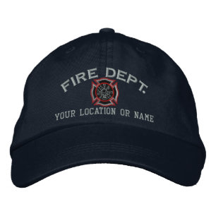 Personalised Firefighter Custom Cap Embroidery