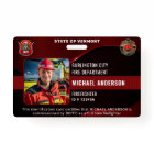 Personalised Firefighter Custom Employee Photo ID