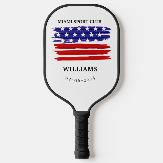 Personalised Firefighter Monogram Pickleball Paddle (Front)