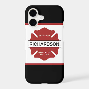 Personalised Firefighter Red Logo Symbol