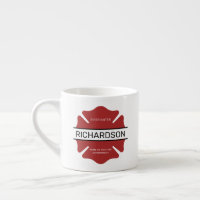 Personalised Firefighter Red Logo Symbol