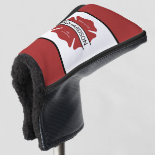 Personalised Firefighter Red Logo Symbol Golf Head Cover