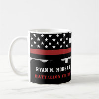 Personalised Firefighter Thin Red Line Fire Rescue