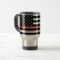 Personalised Firefighter Thin Red Line Fire Rescue
