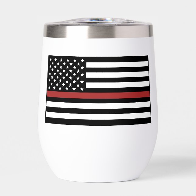 Personalised Firefighter Thin Red Line Flag (Front)