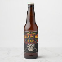 Personalised Fireman Skull Helmet Axe Firefighter