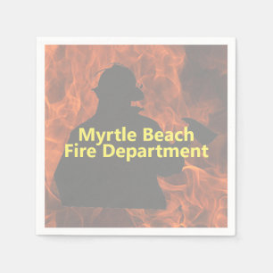 Personalised Firemen Napkins