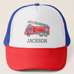Personalised Firetruck birthday Party Trucker Hat