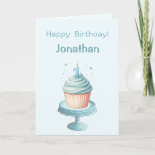 Personalised First Birthday Candle Card