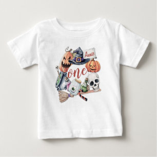 Personalised First Birthday Halloween   Romper Baby T-Shirt