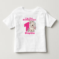 Personalised First Birthday Toddler T-Shirt - Baby