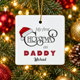 Personalised First Christmas as Daddy Ornament