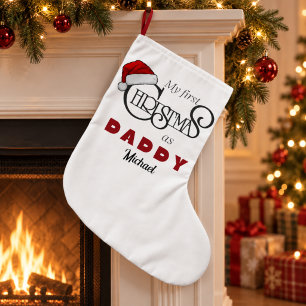 Personalised First Christmas as Daddy Stocking