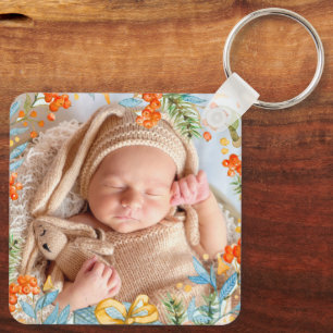 Personalised First Christmas As Grandparents Key Ring