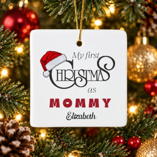 Personalised First Christmas as Mummy Ornament
