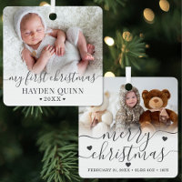 Personalised First Christmas Baby 2 Photo