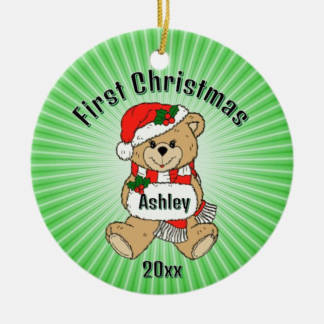 Personalised First Christmas Ornament (Front)