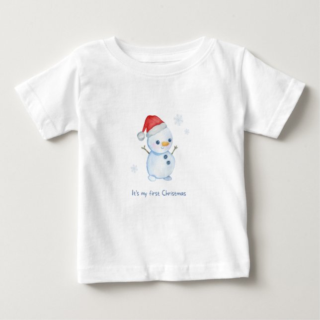 Personalised ‘First Christmas’ T-shirt  (Front)