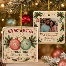 Personalised First Christmas Together 2026 Photo