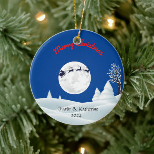 Personalised first christmas together ornament