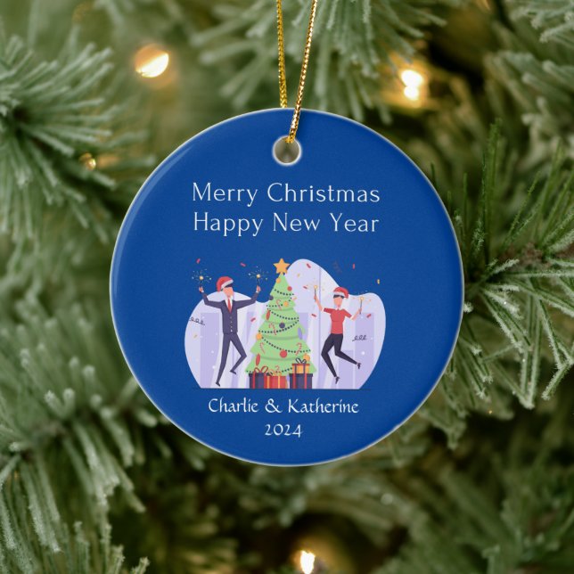 Personalised first christmas together ornament (Tree)