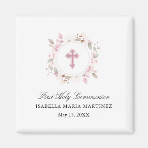 Personalised First Communion Cross Magnet Favour