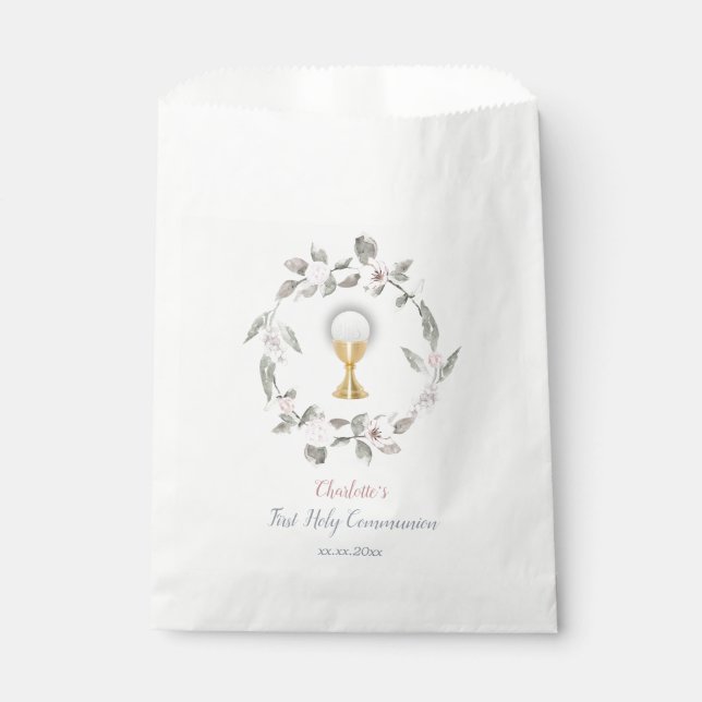 personalised First Communion Favour Bags (Front)