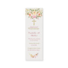 Personalised  First Communion Pink Prayer Card