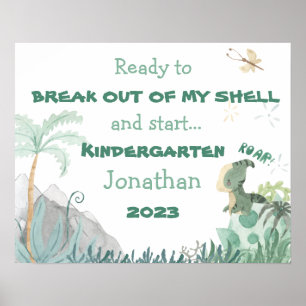 Personalised First Day of School 2023 Poster