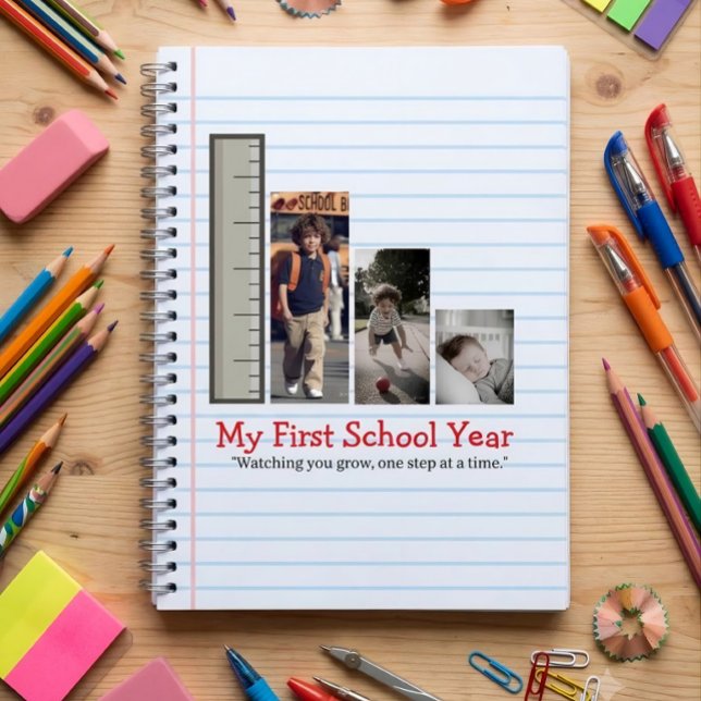 Personalised First Day of School Photo Collage Notebook (Creator Uploaded)