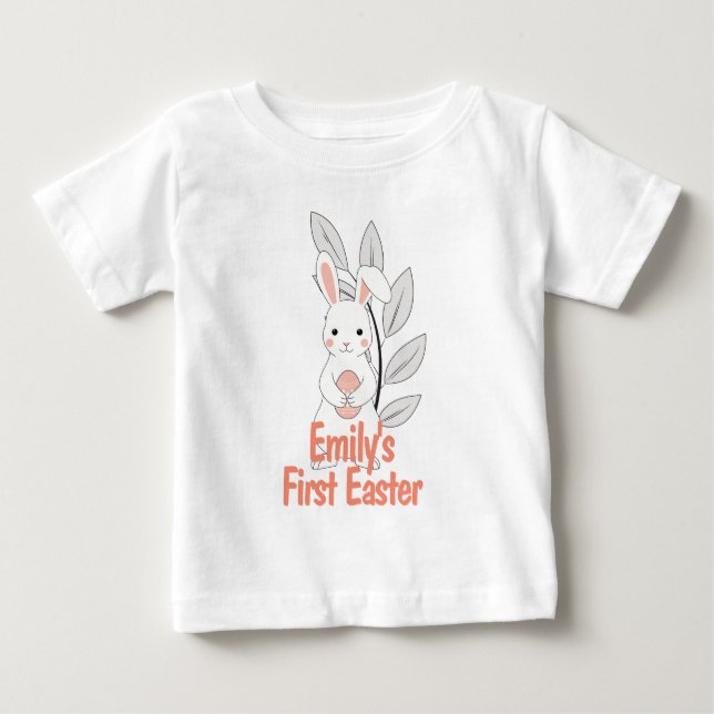 Personalised First Easter Bunny Kids Shirt (Front)