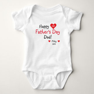 Personalised First Father's Day Gift From Daughter Baby Bodysuit