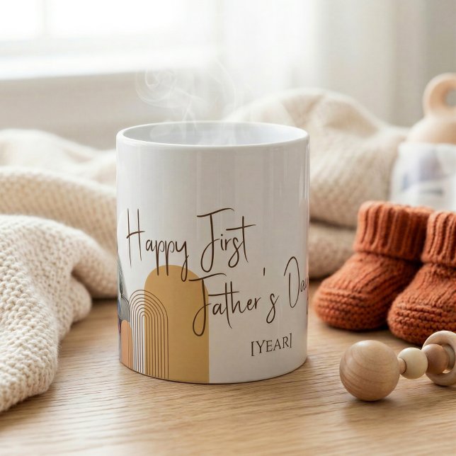 Personalised First Fathers Day Photo Mug Gift (Creator Uploaded)