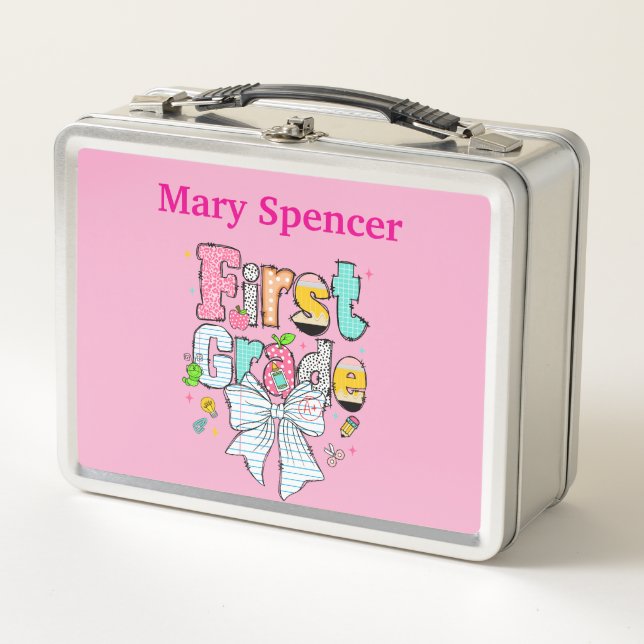 Personalised First Grade Lunch Box (Front)