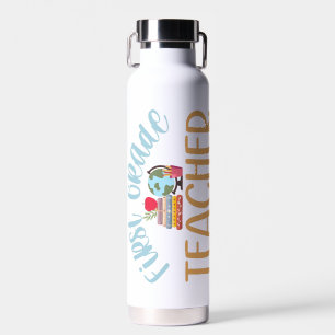 Personalised First Grade Teacher Appreciation Water Bottle
