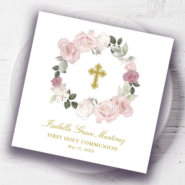 Personalised First Holy Communion Cocktail Napkins (Creator Uploaded)