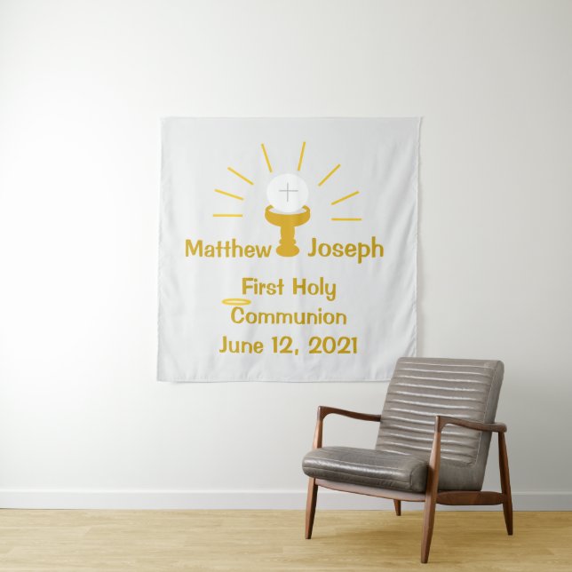 Personalised First Holy Communion  Tapestry (In Situ (Horizontal))