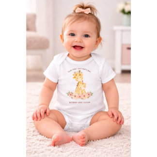 Personalised First Mother’s Day  Mummy & Baby Name Bodysuit
