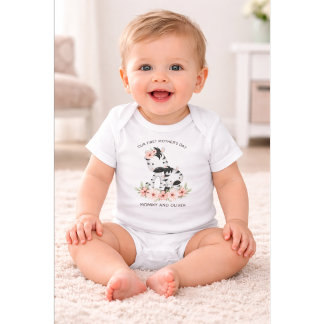 Personalised First Mother’s Day  Mummy & Baby Name Bodysuit