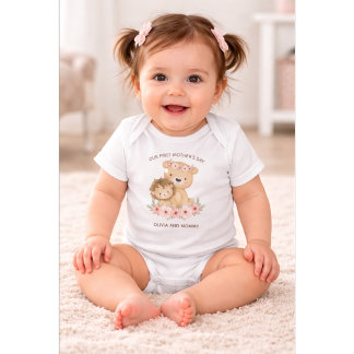 Personalised First Mother’s Day  Mummy & Baby Name Bodysuit