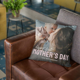 Personalised First Mother’s Day Photo Cushion