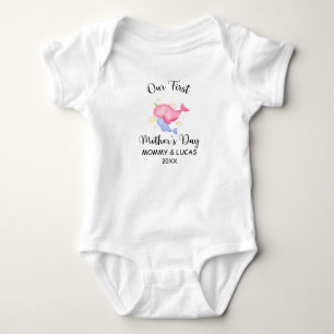 Personalised First Mothers Day 2021, Custom Names Baby Bodysuit