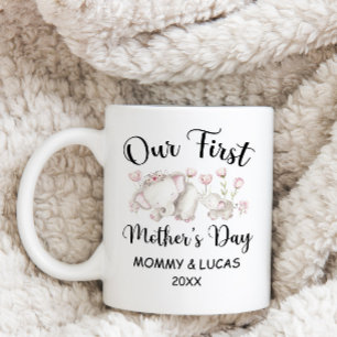 Personalised First Mothers Day 2025, Custom Names Coffee Mug