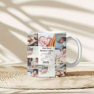Personalised First Mother's day Photo Collage Coffee Mug