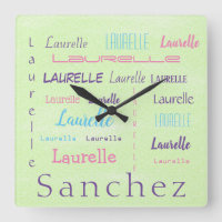 Personalised First Name Font Typeface Surname  