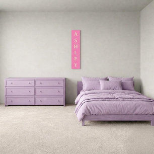 Personalised First Name Vertical Canvas Print