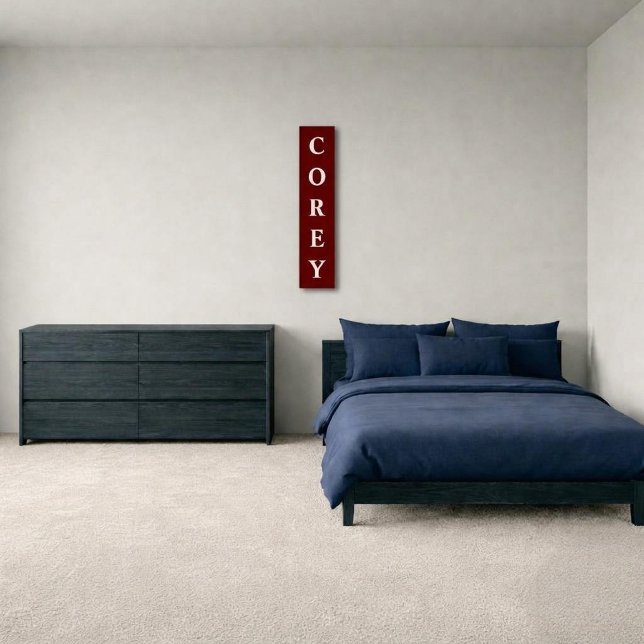 Personalised First Name Vertical Canvas Print (Creator Uploaded)